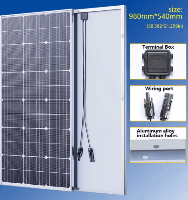 6000W Portable Solar Panel for Efficient 18V Charging – Perfect for RVs and Camping Adventures