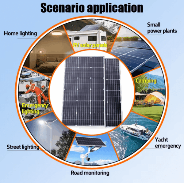 6000W Portable Solar Panel for Efficient 18V Charging – Perfect for RVs and Camping Adventures