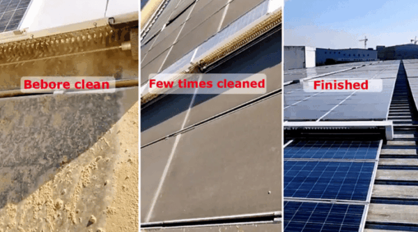 Autonomous Solar Panel Cleaning Robot Efficient Dry and Water Cleaning for Maximum Energy Output