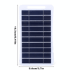 Efficient 10W Portable Solar Panel: Waterproof and Versatile for Camping and Hiking