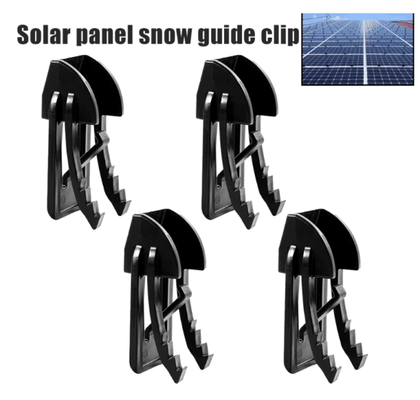 Solar Panel Snow Guide Clips designed for winter protection, effectively preventing snow buildup on photovoltaic panels while enhancing energy efficiency.