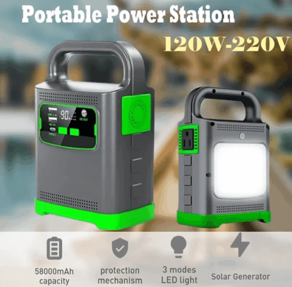 58000mAh Portable Energy Storage Power Supply – Power Up Your Adventures Anywhere